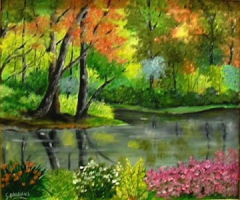 paysage aux érables